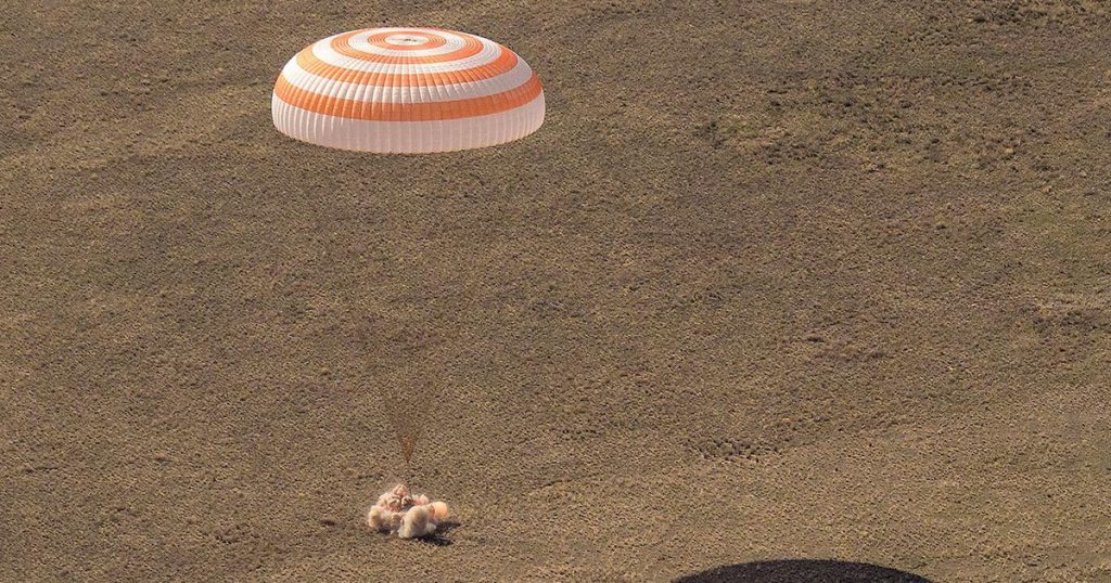 The Soyuz MS-17 delivered a crew to Earth from the International Space Station