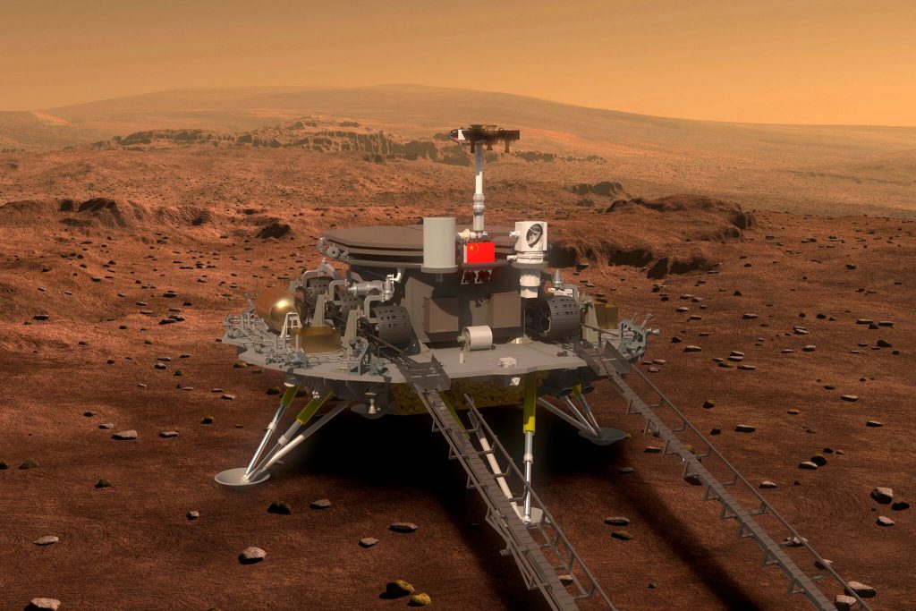 Finally, the wheels of the Zhurong rover touched the surface of Mars.  A new mission begins