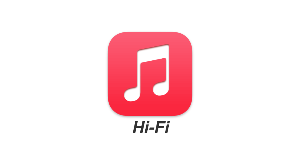 Apple Music ikona z dopiskiem Hi-Fi