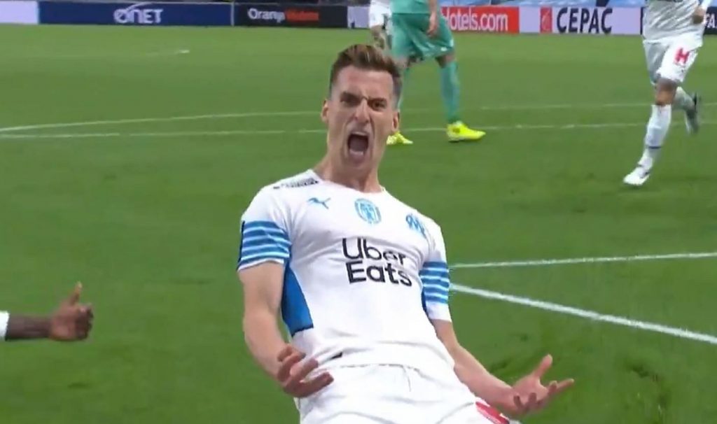 Milik won a penalty and scored a goal, a problem for the French anyway.  "Frustrated" soccer