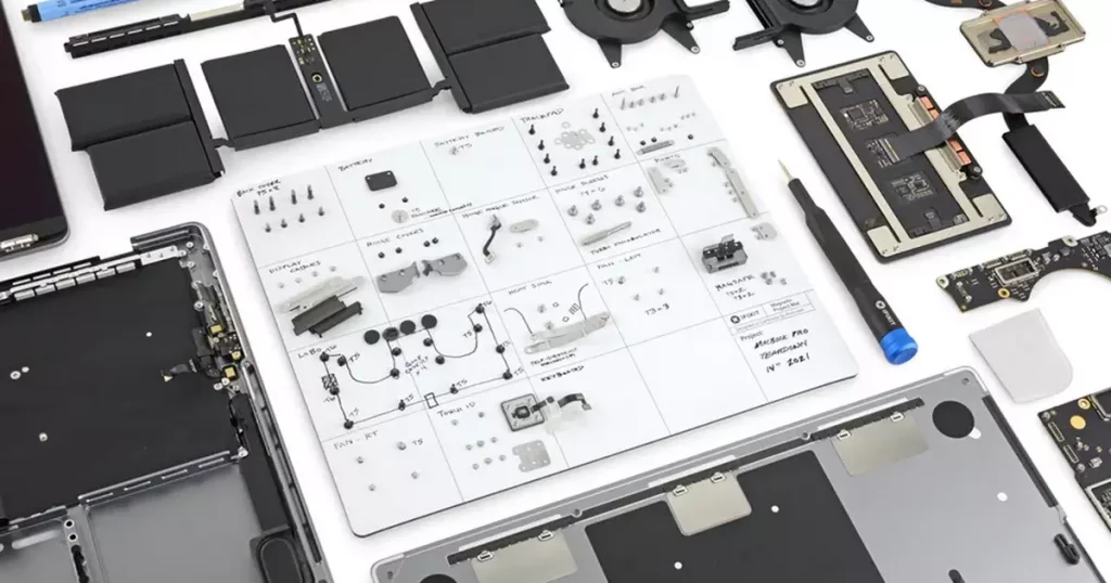 iFixit disassembled the 2021 MacBook Pro to the first parts.  Slightly simpler fixes