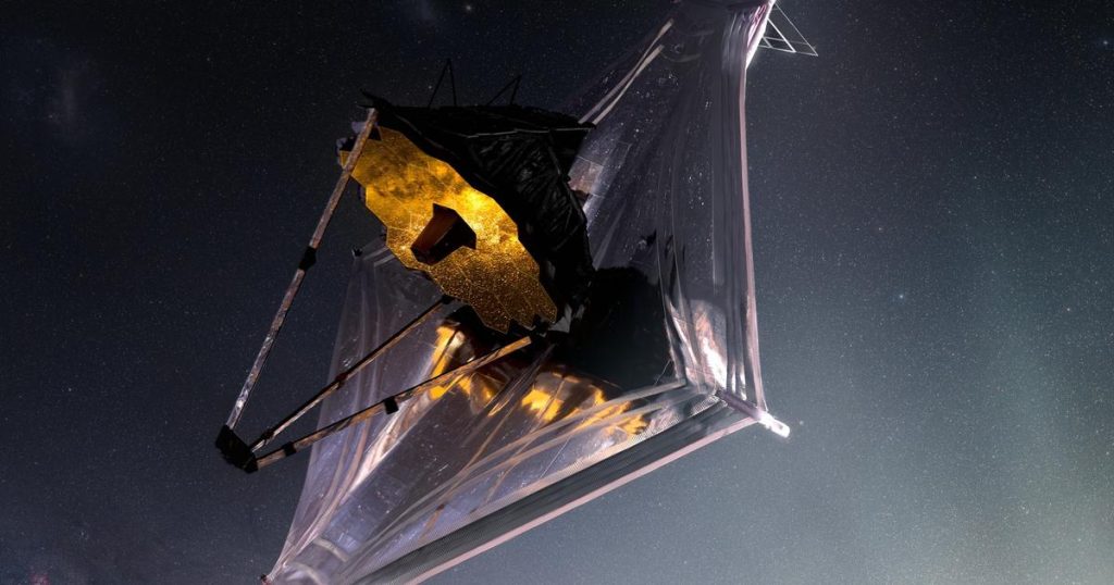 The James Webb Space Telescope has revealed a data antenna.  You will send tens of gigabytes per day