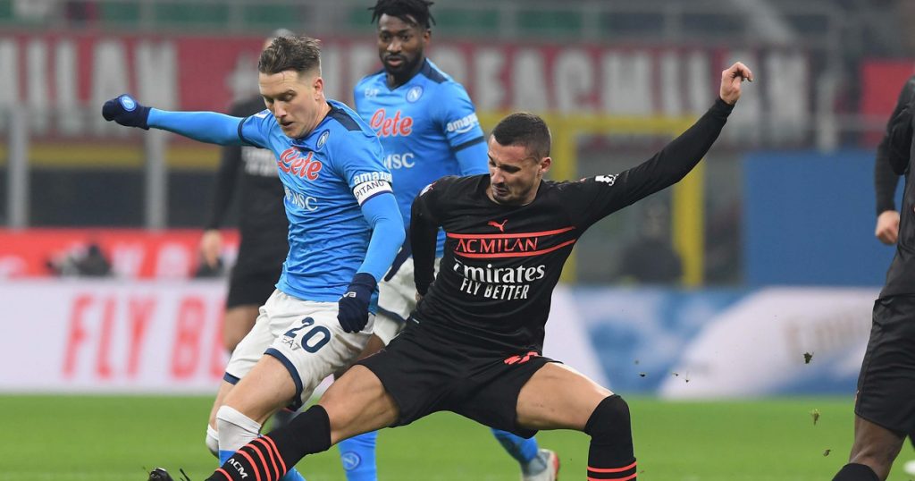 AC Milan - SSC Napoli.  Napoli broke and beat Milan.  With the help of Zieliński.  Serie A.
