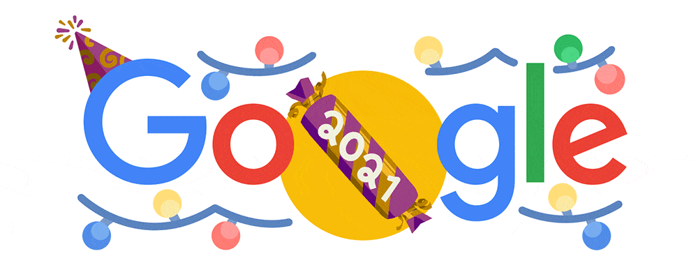 New Years Eve 2021 google doodle