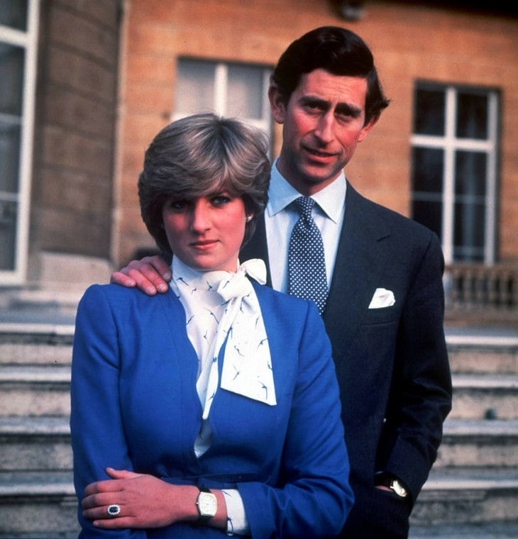 Princess Diana after her engagement to Prince Charles