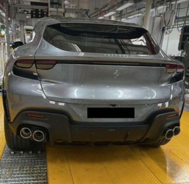 The new Ferrari SUV, without camouflage.