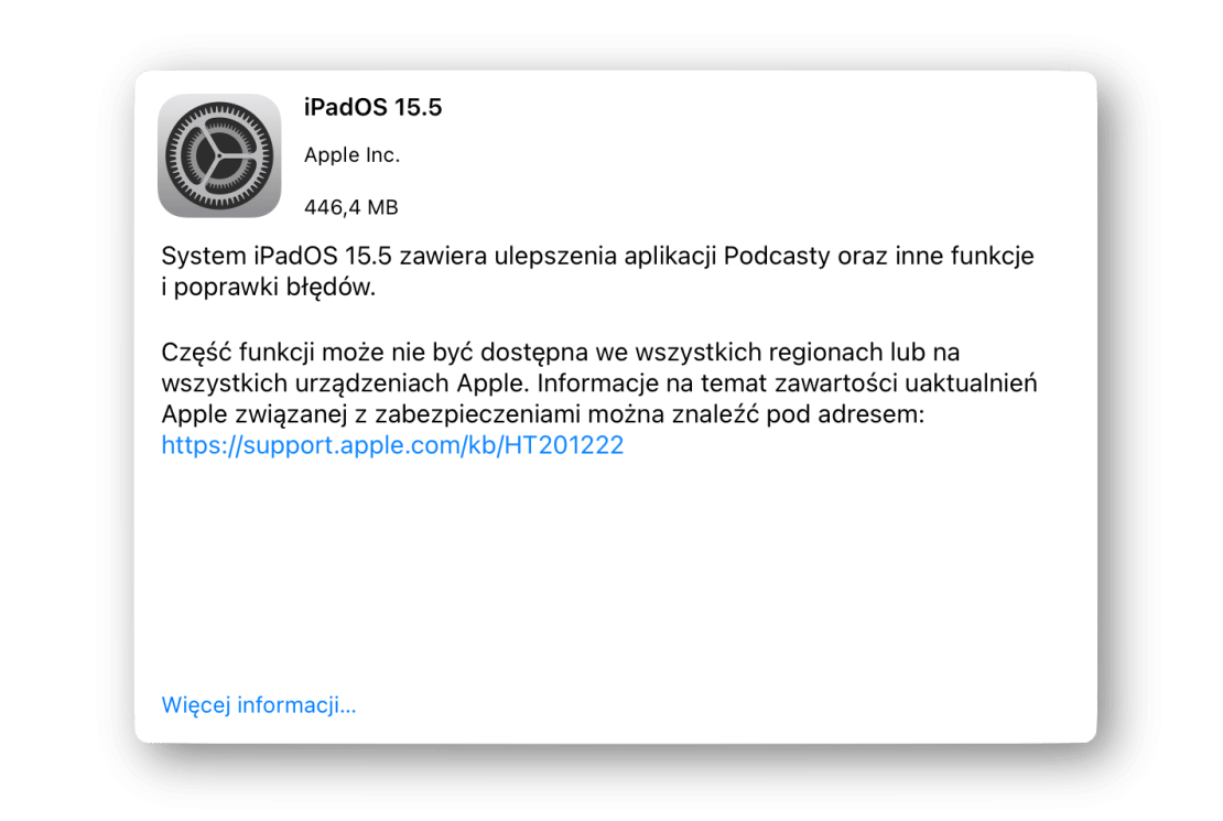 iPadOS 15.5