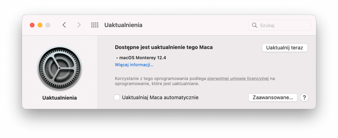 macOS Monterey 12.4.0 Update