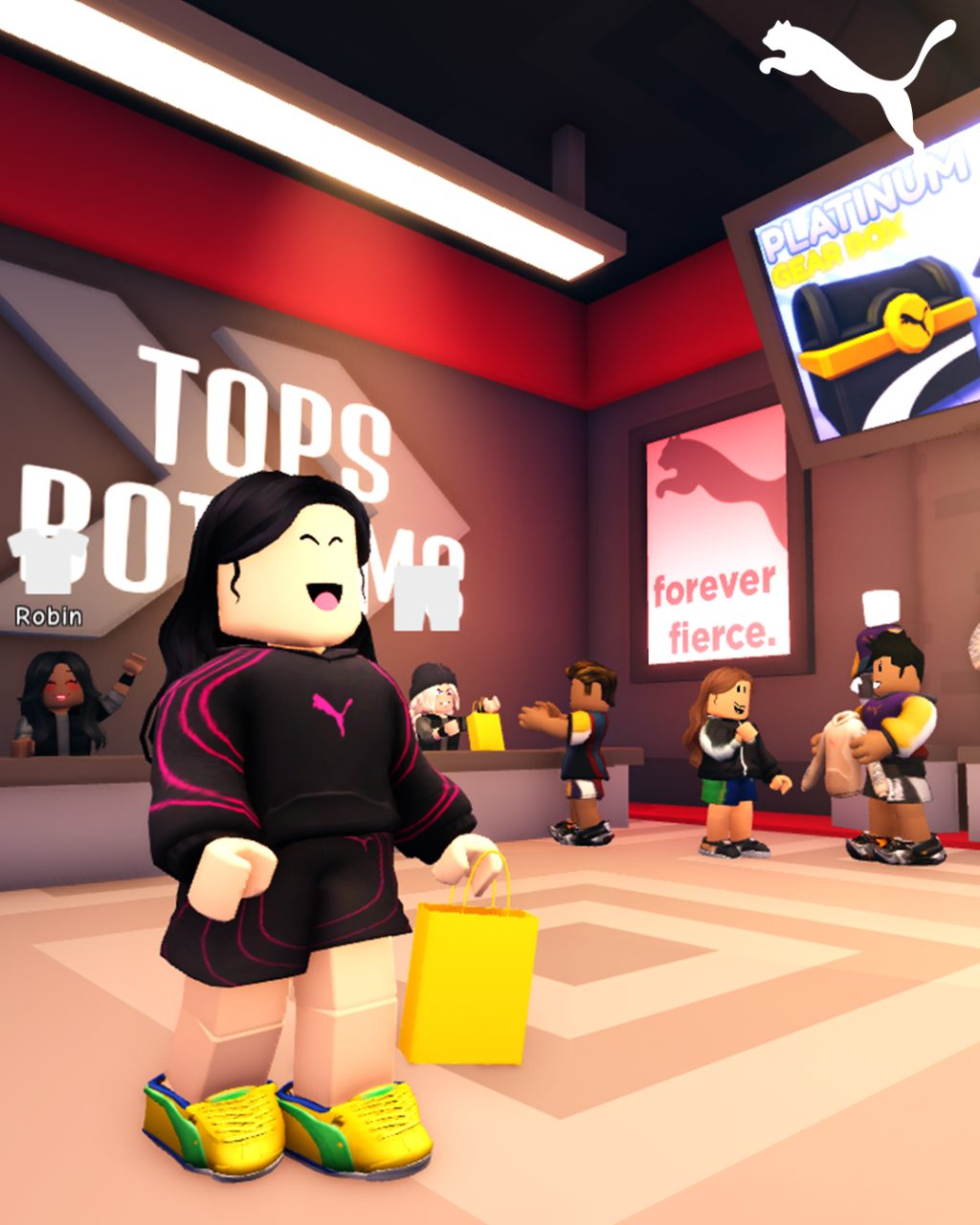 A new virtual world on Roblox for PUMA fans to meet and compete in sports