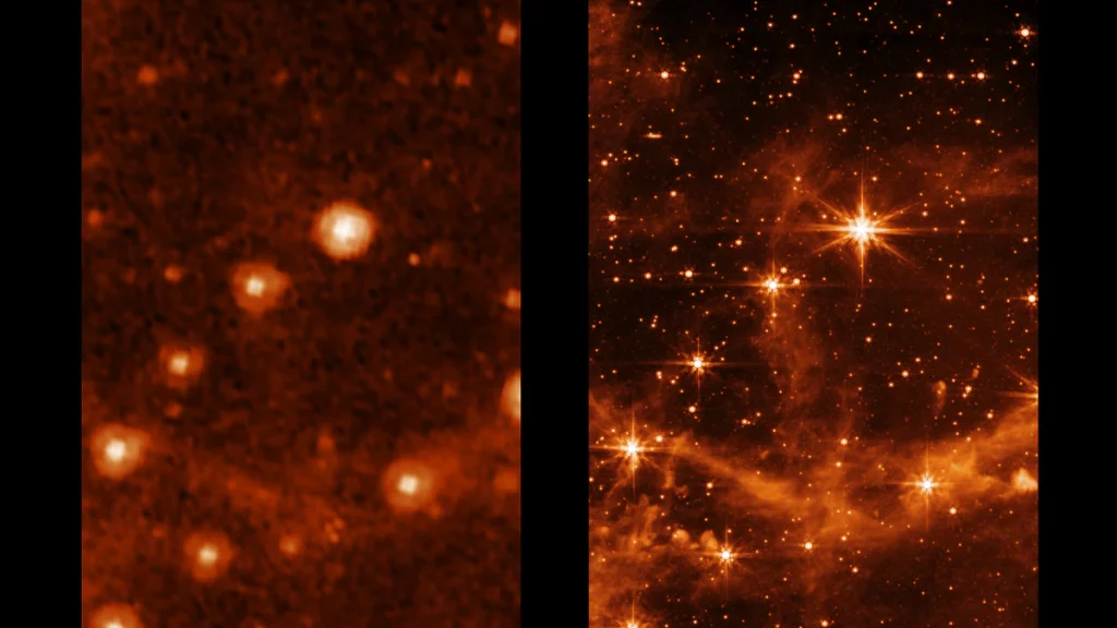 The James Webb Space Telescope sends out the first high-resolution infrared images