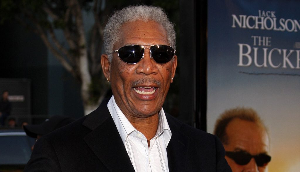 Artificial intelligence imitates celebrities.  Morgan Freeman in plain sight