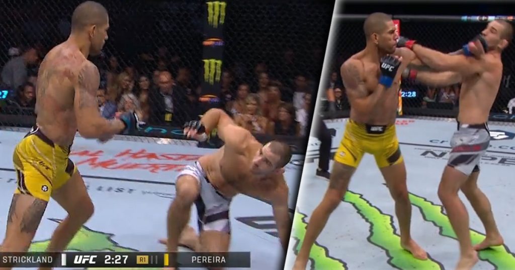 UFC 276: Alex Pereira brutally knocks out Sean Strickland in the first round of the bout!  (Video)
